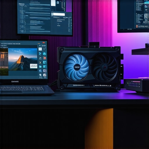 High-end creator workspace with powerful hardware for content creation.
