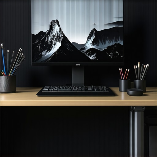 Optimized Creator Workspace Setup A creator workspace with a calibrated monitor, dust-free vents, and organized tools for sustained performance