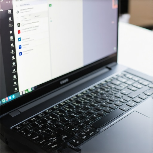 A gaming laptop during intensive AI training showing active cooling vents.