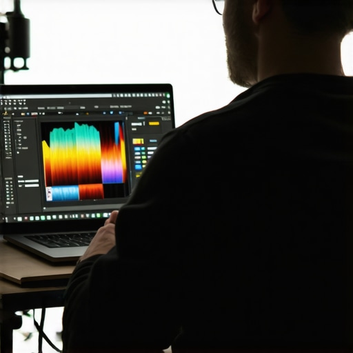 Color-Accurate Editing in Action A professional creator editing photos on a top-tier laptop with vibrant colors and a calibrated display.