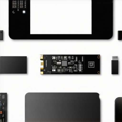 A workspace with tools and monitors for maintaining creator laptops.
