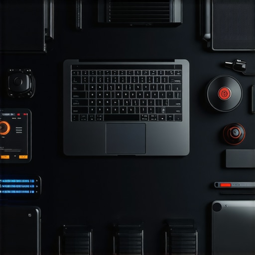 A workspace showing tools and software for maintaining a creator laptop's performance