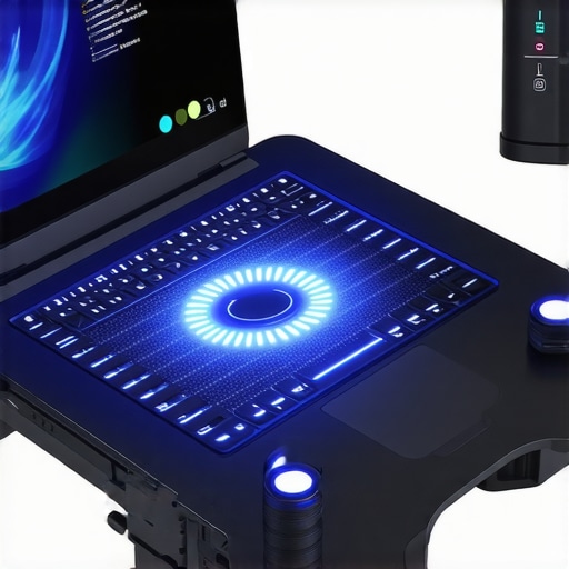 Effective Cooling Solutions for Creators Laptop cooling pad with adjustable fan in a workspace