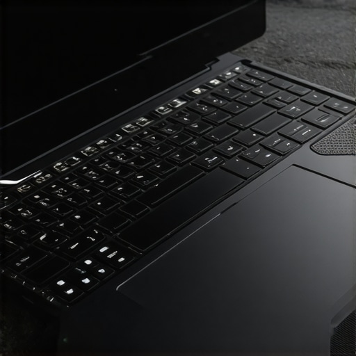 Effective Laptop Cooling Setup Gaming laptop with cooling pad and open vents for optimal thermal performance.