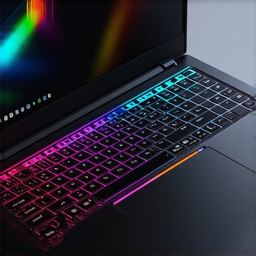A gaming laptop showcasing its NVIDIA RTX GPU and cooling system for intensive AI workloads.