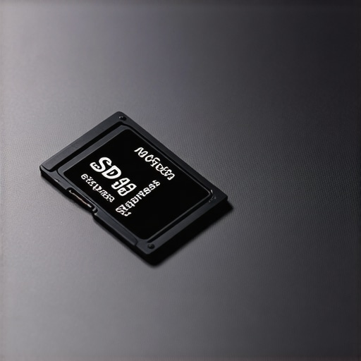 Close-up of a person inserting an SD card into a laptop with SD Express support, highlighting transfer speed capability.