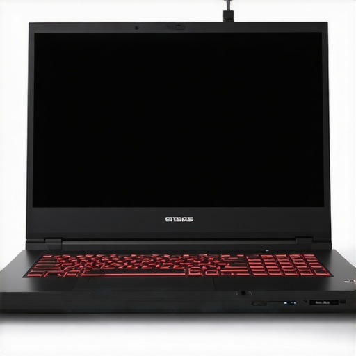 A gaming laptop with powerful GPU, 144Hz display, and cooling pad for motion capture work