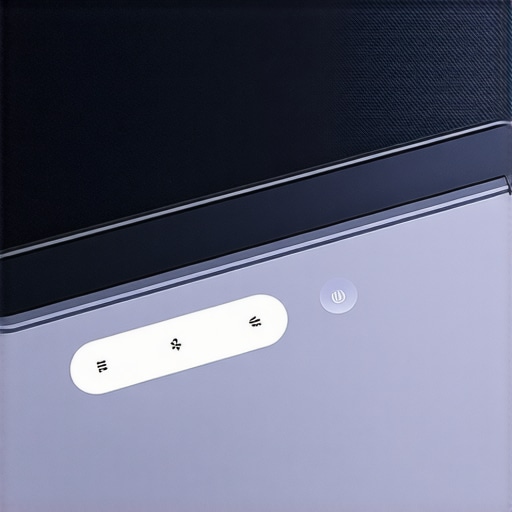 Close-up of a creator laptop showing a dedicated color calibration button