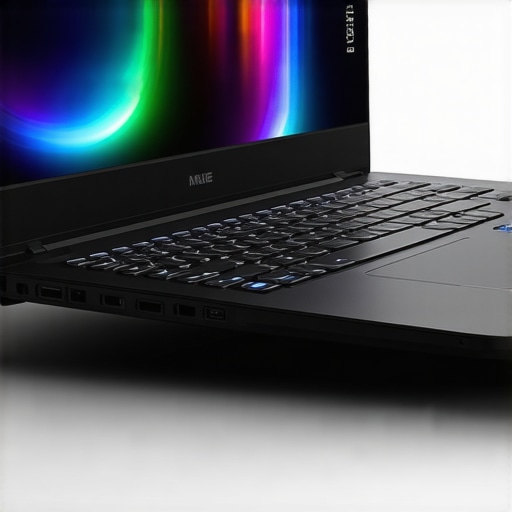 High-performance Creator Laptop Cooling System Laptop with advanced cooling system actively cooling during intensive export tasks.