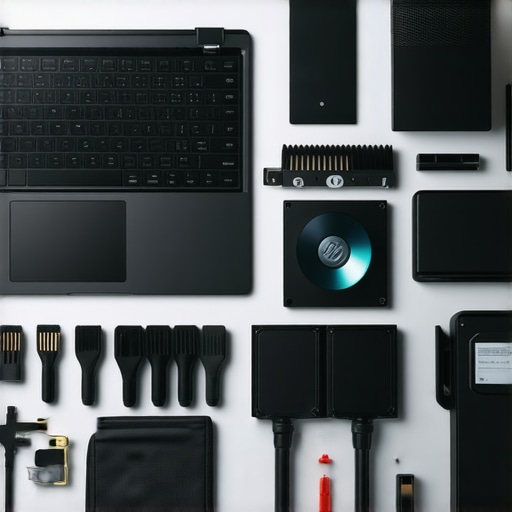 Maintaining Professional Creator Equipment A creator workspace with tools for laptop maintenance and performance optimization.