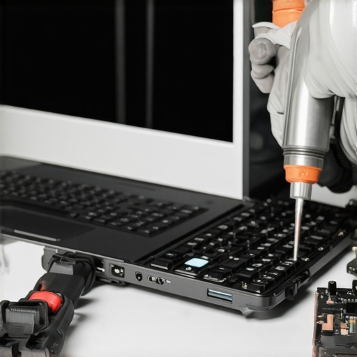 Maintaining Your Creative Laptop for Longevity A technician performing maintenance on a creator laptop to improve heat dissipation and performance.