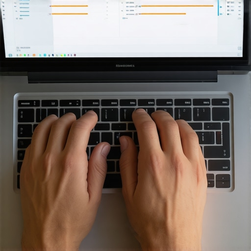 Monitoring Laptop Temperatures for Optimal Performance Screen displaying hardware temperature monitoring tools on an editing laptop
