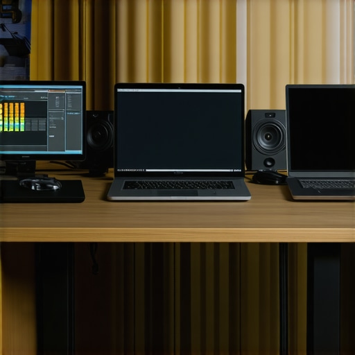 An illustration of interconnected laptops used in professional creative workflows to streamline 8K editing and streaming.