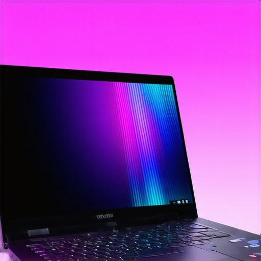 Optimized Creator Laptop with Advanced Cooling A modern creator laptop showcasing multiple ports and cooling vents for intensive content creation tasks