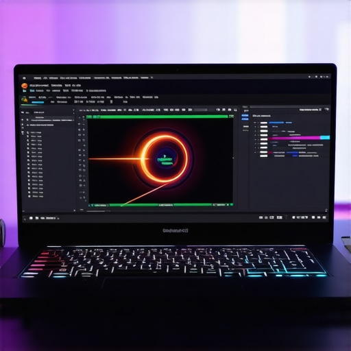 High-performance creator laptop with vibrant display and advanced cooling system.
