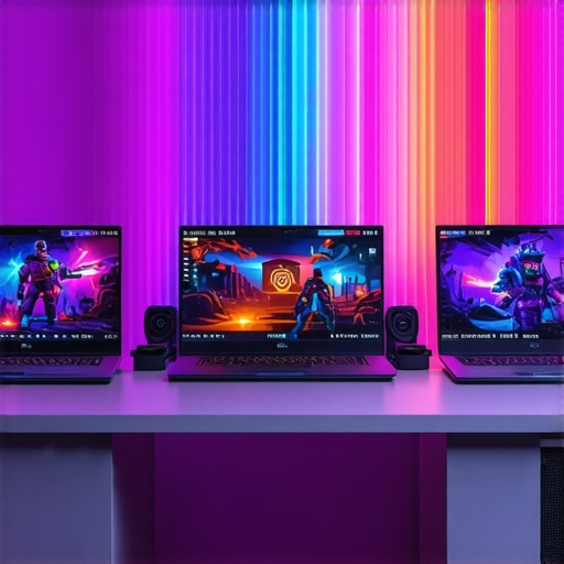 3 laptops for mobile gaming and streaming at the same time