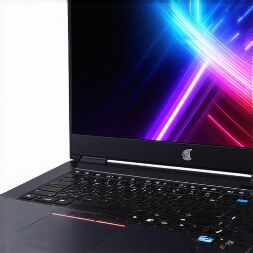 A gaming laptop optimized for live streaming with visible cooling vents and multiple ports.