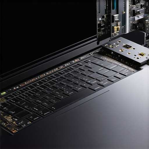 A detailed view of a creative laptop with emphasis on dual-encoder architecture and data processing.