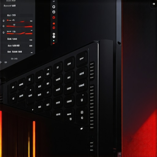 Monitoring Laptop Performance with MSI Afterburner A laptop screen displaying real-time system temperature and load graphs using MSI Afterburner
