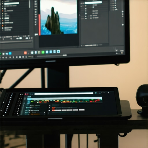 Optimized Editing Setup with After Effects Close-up of an editing workstation demonstrating efficient cache and hardware settings for smooth playback