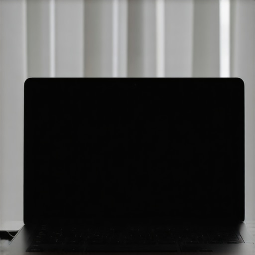 Quiet Creator Laptop in Studio Close-up of a silent operation creator laptop with cooling vents in a professional studio setting