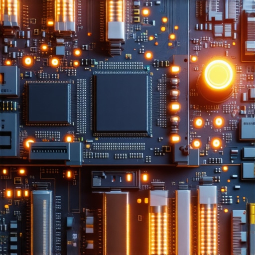 Internal view of a creator laptop showing efficient chip design and thermal management components.