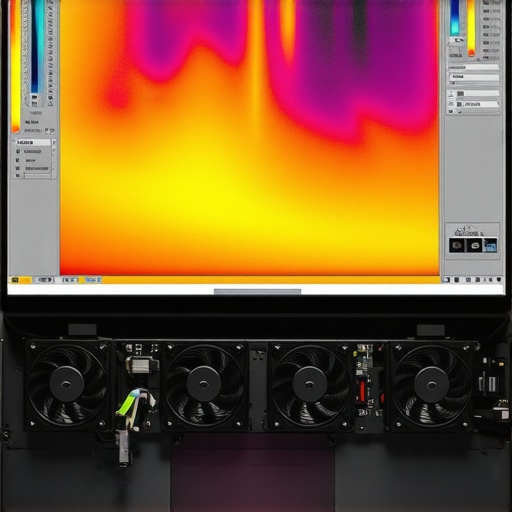 A visual representation of thermal throttling in a creator laptop