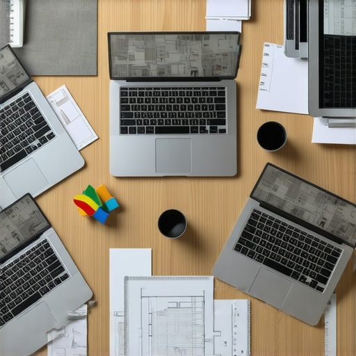 5 laptops for interior design students running SketchUp