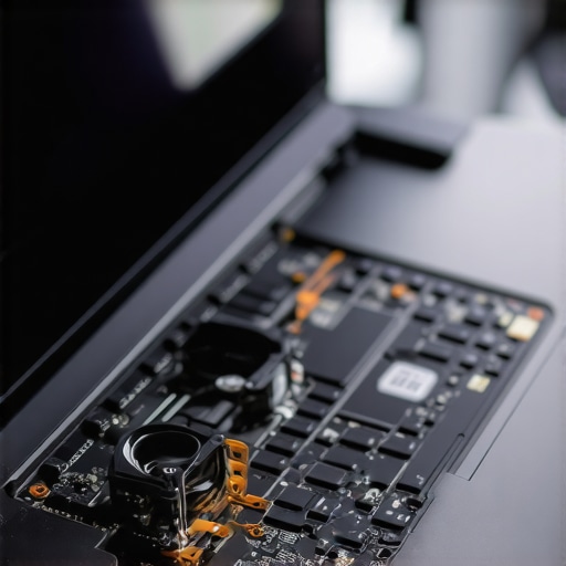 Advanced Heat Management in Modern Creator Laptops Silent cooling system inside a high-end creator laptop showing heat pipes.