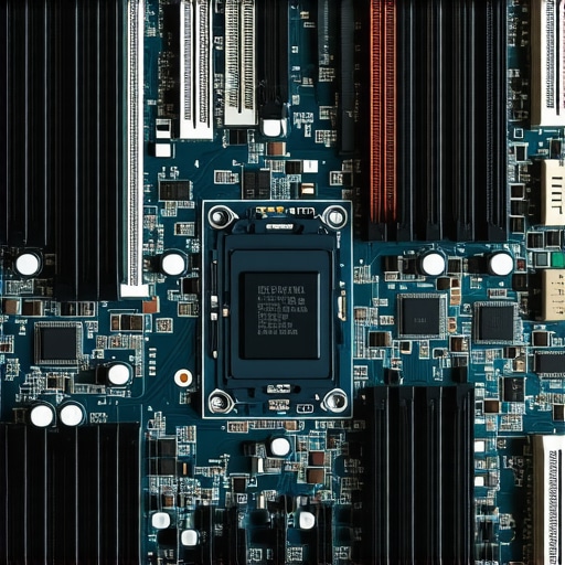 Advanced laptop thermal and power delivery components Close-up of VRM and cooling architecture inside a high-end creator laptop.