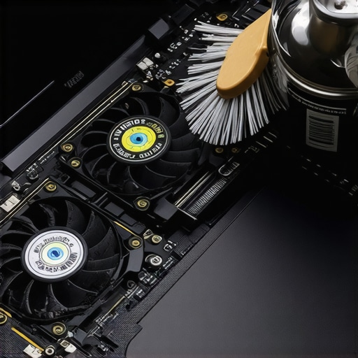 An open laptop being cleaned of dust to prevent thermal throttling