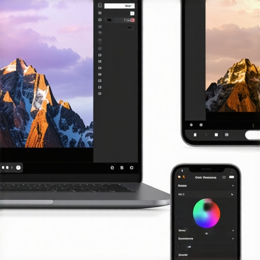 Color Inconsistency Between Laptop and Mobile Comparison of laptop and phone screen color accuracy for designers