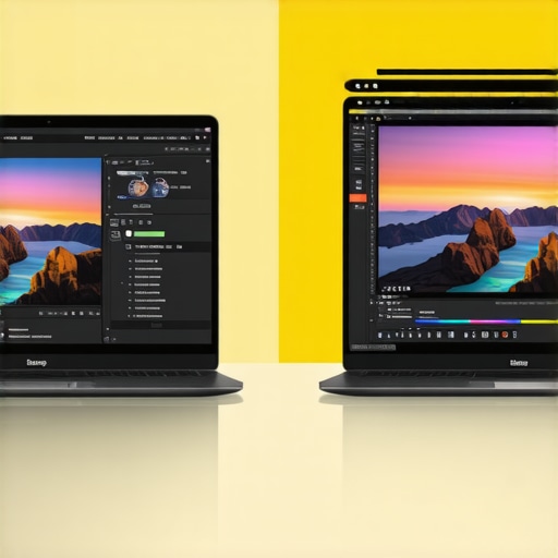 Color calibration vs factory settings Comparison of color accuracy on a creator laptop screen