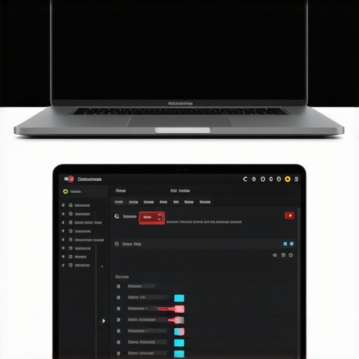 Side-by-side comparison of 8-bit and 10-bit laptop displays showing color banding issues.