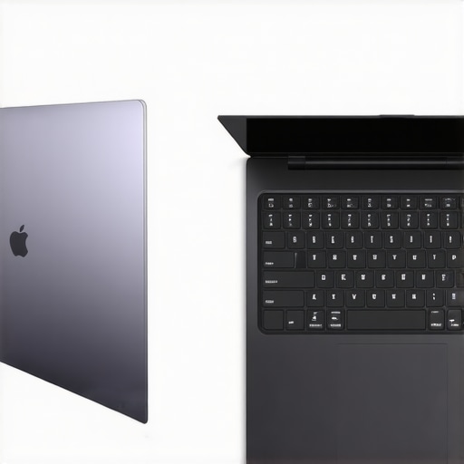 Comparing Creator and Gaming Laptop Designs A comparison between a sleek creator-branded laptop and a robust gaming laptop showing thermal vents.
