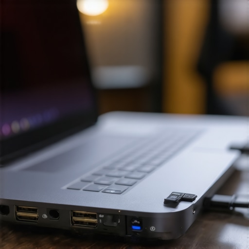 Dedicated ports for audio interfaces Professional laptop port setup for multi-mic podcast recording