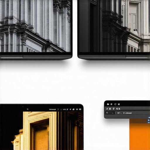 Discrepancy between laptop screen colors and printed architectural design Comparison showing how inaccurate laptop screen colors lead to poor printed design results