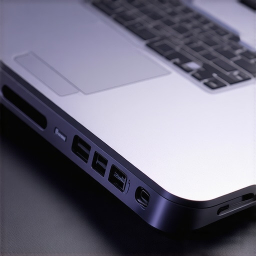 Durable Laptop Chassis Close-up Close-up of a rugged laptop hinge showing durable build quality for students.
