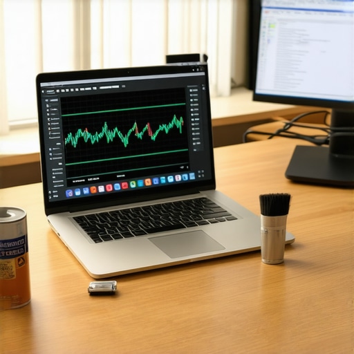 Essential Laptop Maintenance Tools for Content Creators Professional laptop maintenance kit including compressed air and system monitoring software.