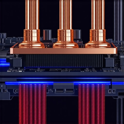 High-Efficiency Laptop Vapor Chamber Cooling Internal view of a laptop vapor chamber and cooling fans designed for high-bitrate streaming stability.