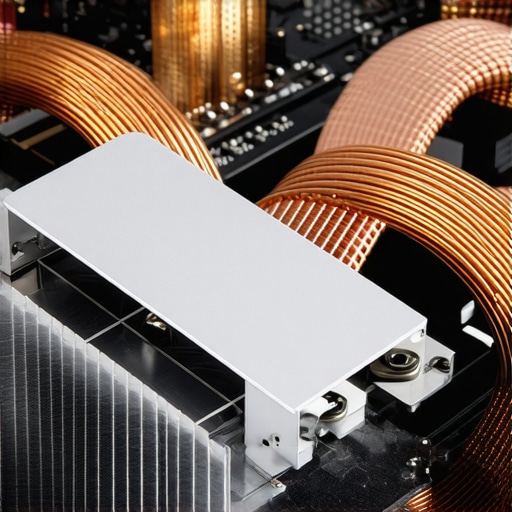 High-End Laptop Internal Thermal Management Close-up of laptop copper heat pipes and cooling system components
