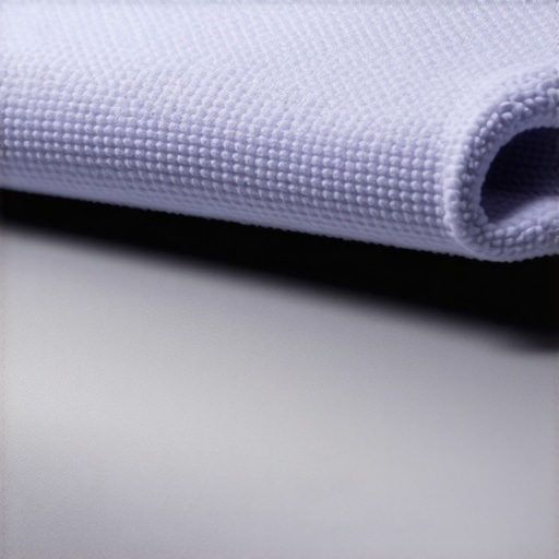 High-GSM Microfiber Cleaning Close-Up Close-up of a high-quality microfiber cloth cleaning a laptop screen.