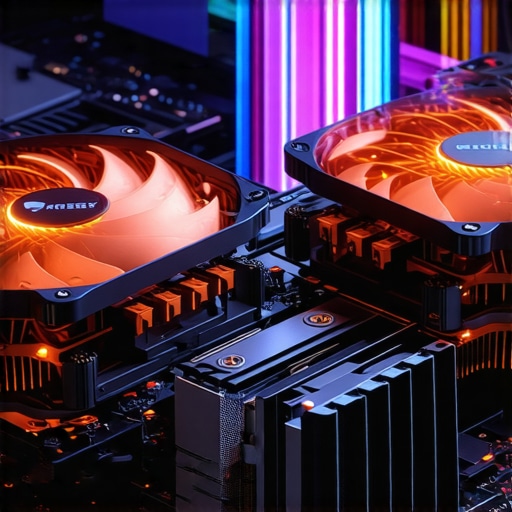 Exposed copper heat pipes and dual cooling fans inside a high-end creator laptop chassis