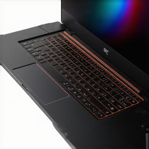 High-Performance Laptop Cooling System Internal cooling pipes and fans of a creator laptop designed to prevent thermal throttling.
