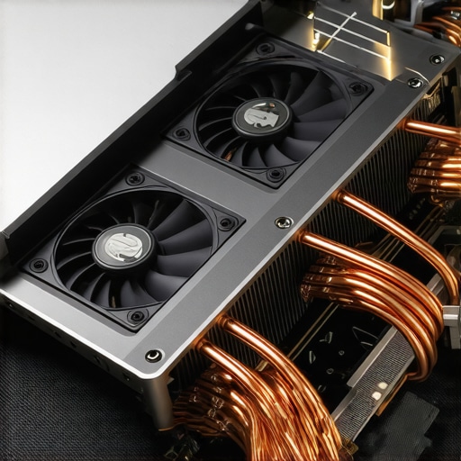 Close-up of laptop copper heat pipes and cooling fans designed for heavy CAD workloads and thermal management.