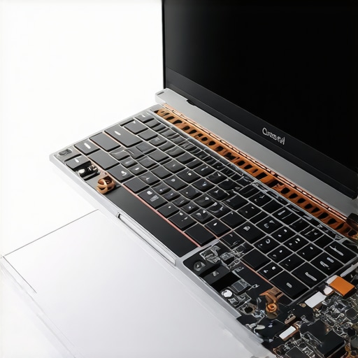 Close up of laptop heat pipes and fans for maintenance