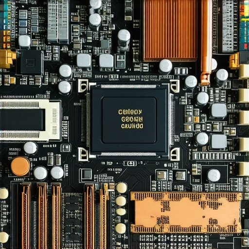 Internal Laptop Hardware and Thermal Cooling Systems A detailed view of a high-end laptop motherboard and copper heat pipes for thermal management.