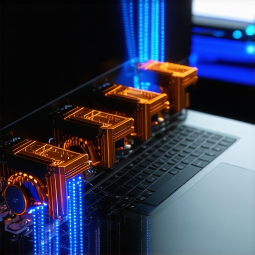 Internal Thermal Management Systems A detailed view of professional laptop cooling components used for sustained creative workflows.