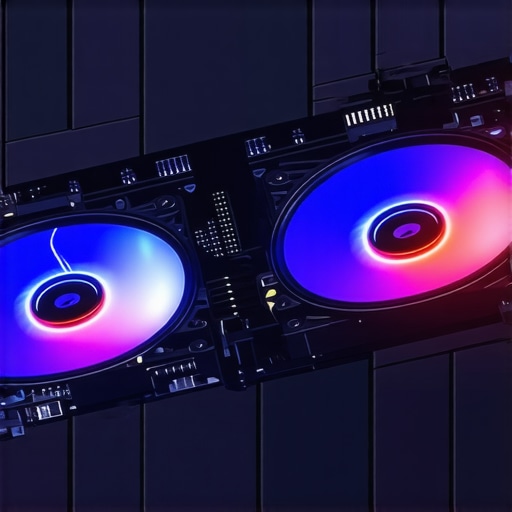 Laptop Cooling System and Heat Pipes Internal view of gaming laptop cooling fans and heat pipes for thermal management.