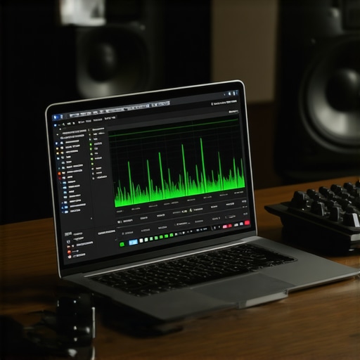 Laptop System Latency Analysis for Audio Pro LatencyMon software showing system stability on a studio laptop